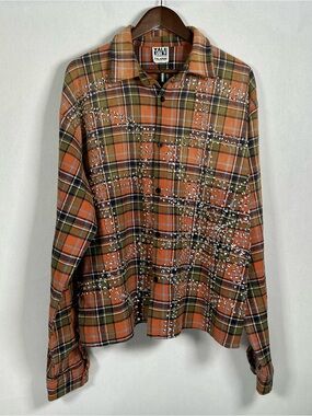 Vale Forever Pumpkin Patch Flannel Orange XXL